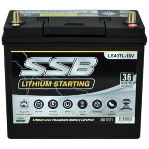 SSB Lithium LS40TL-16V-BT Car Starting Battery w/ Bluetooth