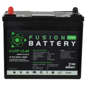 V-LFP-12-40 Fusion Lithium 12V Deep Cycle Battery